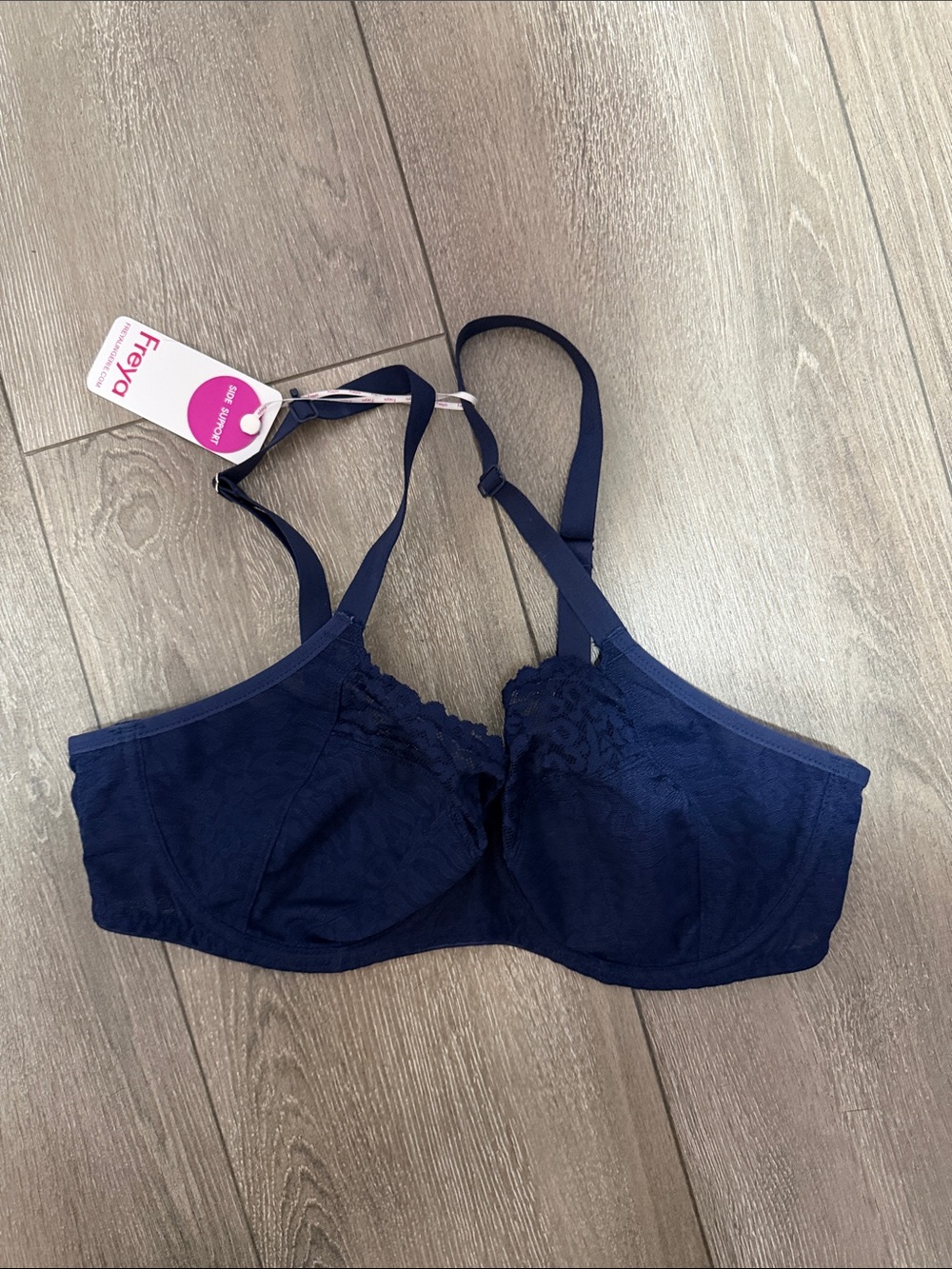 Freya Navy Underwire Lace Bra